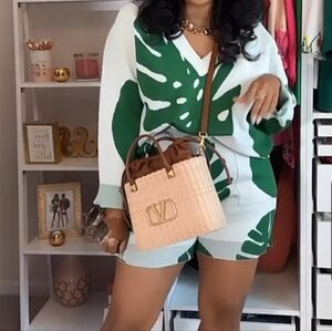 Weekend Getaway Knit Short Set